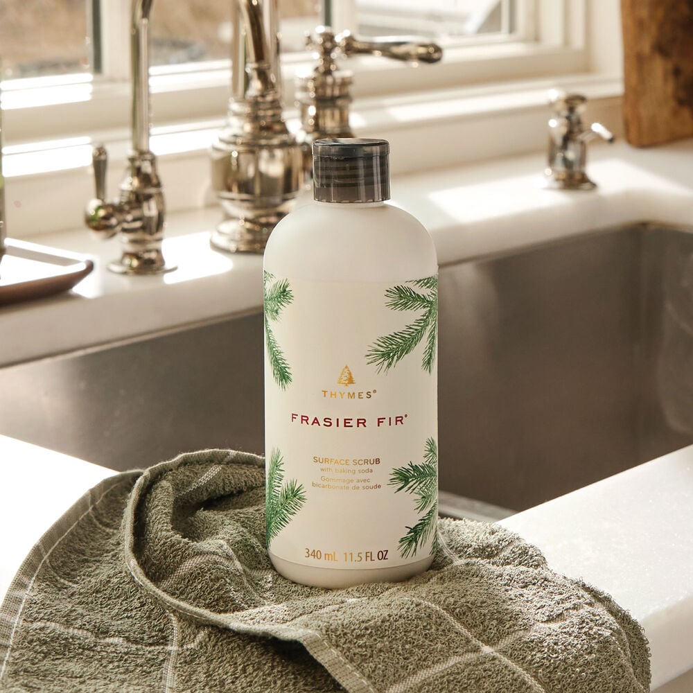 Thymes Frasier Fir Surface Scrub on countertop image number 2